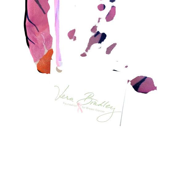 New with Tags Vera Bradley Loves Me Cosmetic Bag 12" Long - Picture 4 of 12